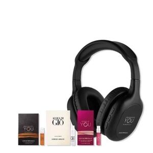 Emporio Armani Set Stronger With You Wireless Headphones And 3 Perfume Examples